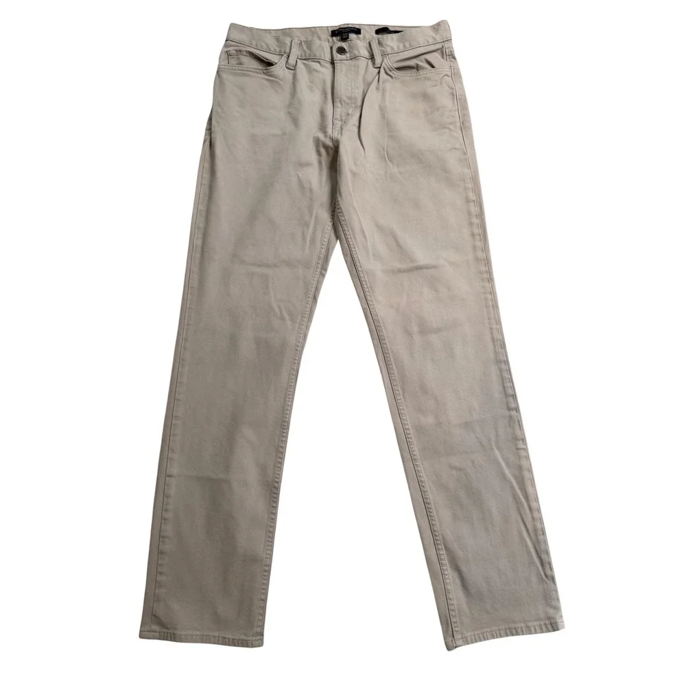 Banana Republic Traveler Slim Fit Pants Mens 31x32 Tan Khaki Cotton Modal‎